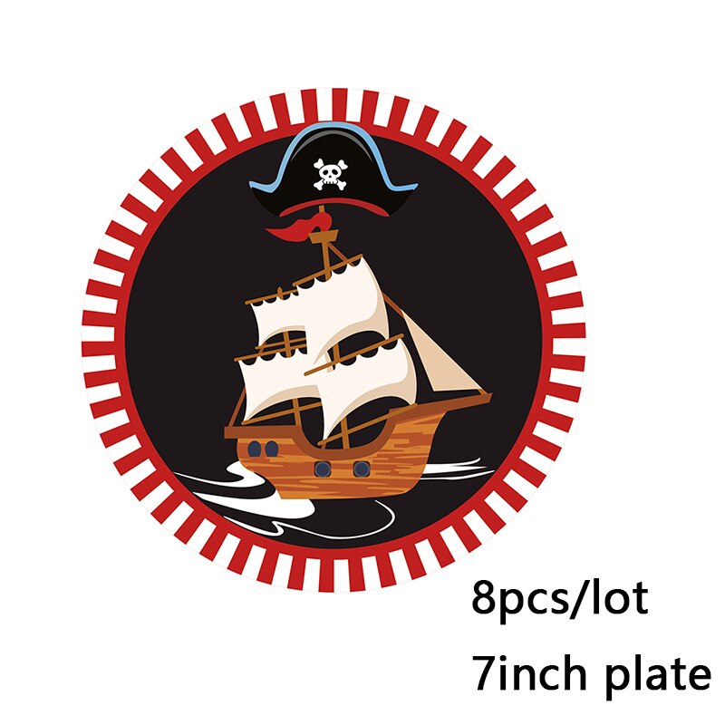 Kit Vaisselle Jetable Anniversaire Pirate - Taverne du Pirate