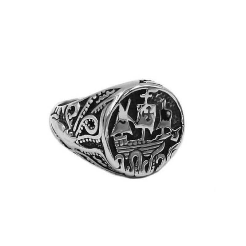 Bague pirate pour enfant - En argent sterling 925 - Multicolore - Bijou  pour garçon - Sabre de pirate