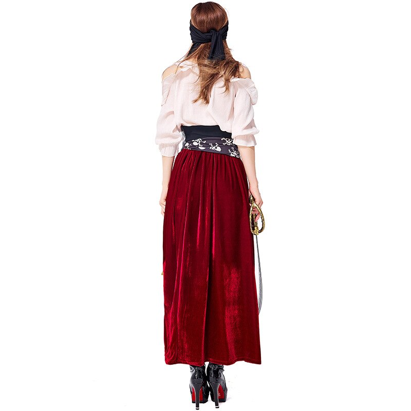 Déguisement Pirate rouge pour femme - Premium, achat de Déguisements adultes  sur VegaooPro, grossiste en déguisements